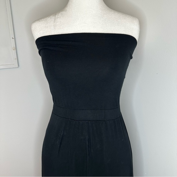 Soma Fold over Multi-Way bandeau Maxi Dress Black maxi skirt size small - Picture 5 of 9